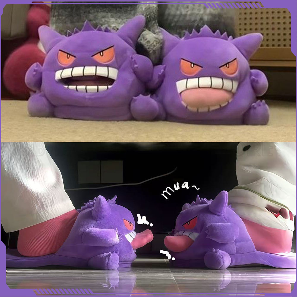Новые плюшевые тапочки Gengar  – обзор и цена Anime Cosplay Couple