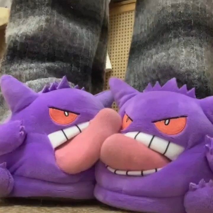 Новые плюшевые тапочки Gengar  – обзор и цена Anime Cosplay Couple