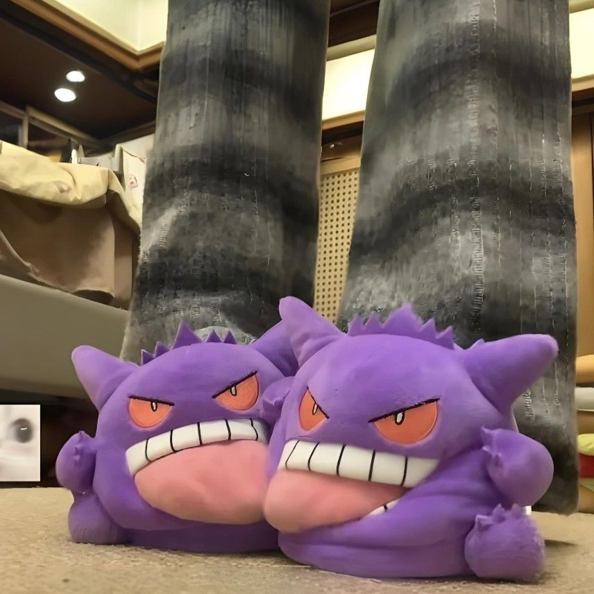 Новые плюшевые тапочки Gengar  – обзор и цена Anime Cosplay Couple
